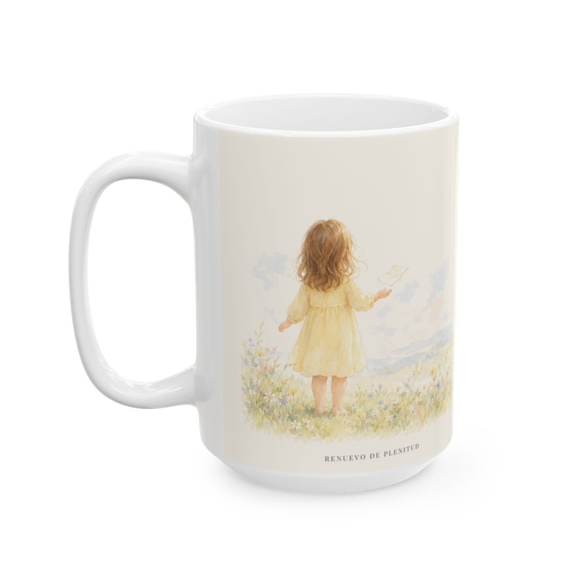 Confío en el Padre que todo lo sabe | Taza devocional ilustrada | Lucas 22:42 — 15 oz · Cara ilustrada
