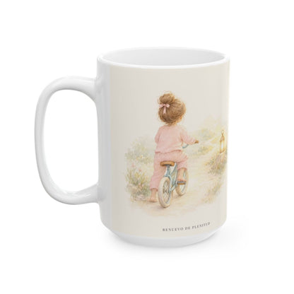 Cuando tengo miedo, el Señor es mi confianza | Taza de inspiración bíblica | Salmo 56:3 — 15 oz · Cara ilustrada