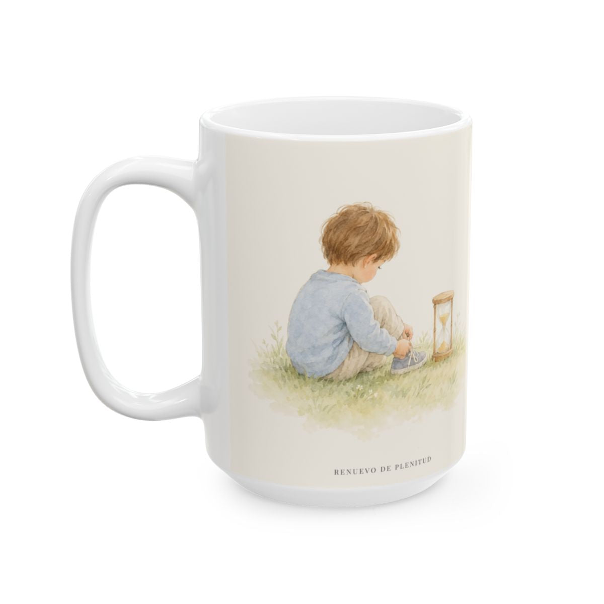 El que es lento para la ira es grande en entendimiento | Taza cristiana en dos tamaños | Proverbios 14:29 — 15 oz · Cara ilustrada