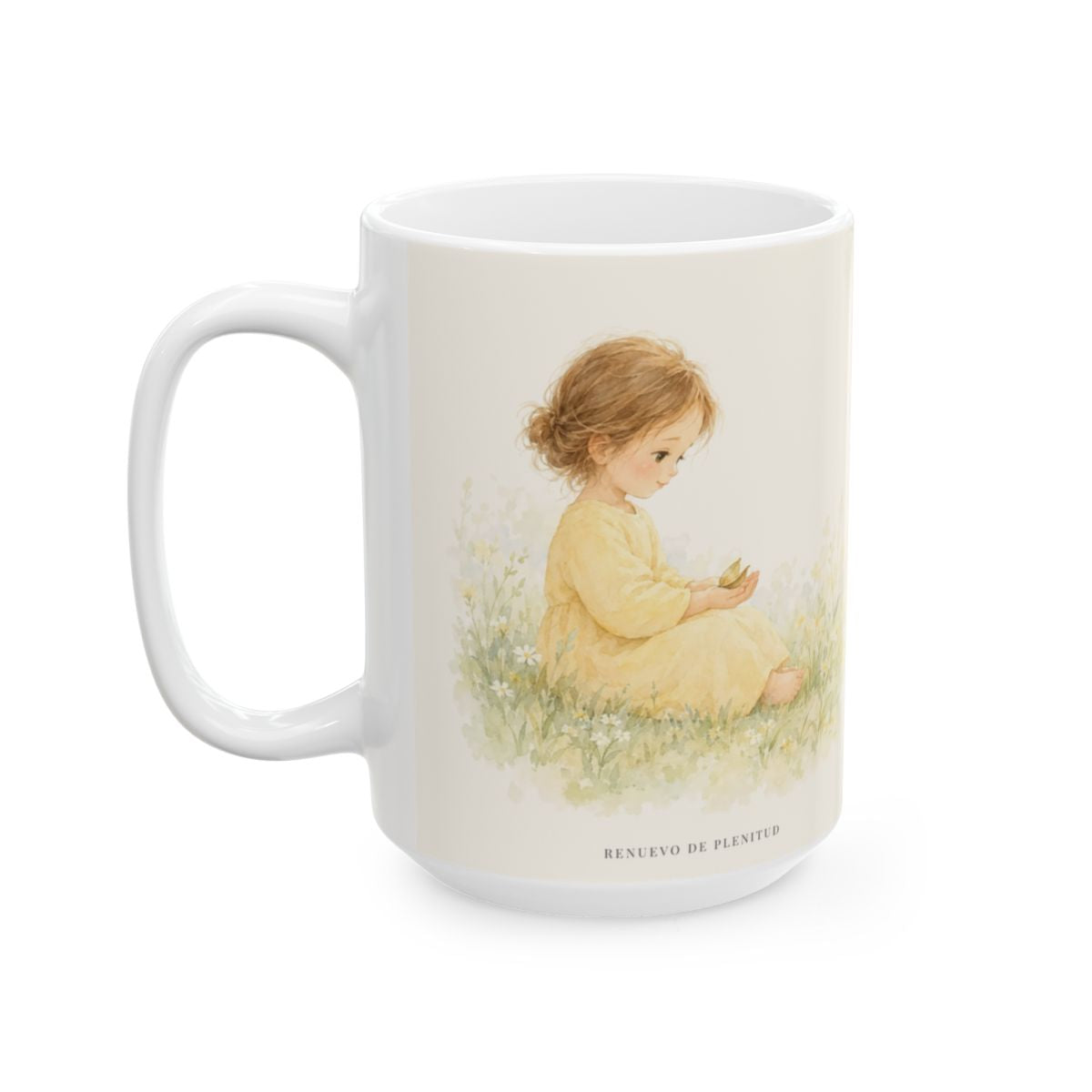 Mi vida está segura en las manos de Dios | Taza cristiana para regalar | Salmo 31:15 — 15 oz · Cara ilustrada