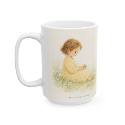 Mi vida está segura en las manos de Dios | Taza cristiana para regalar | Salmo 31:15 — 15 oz · Cara ilustrada