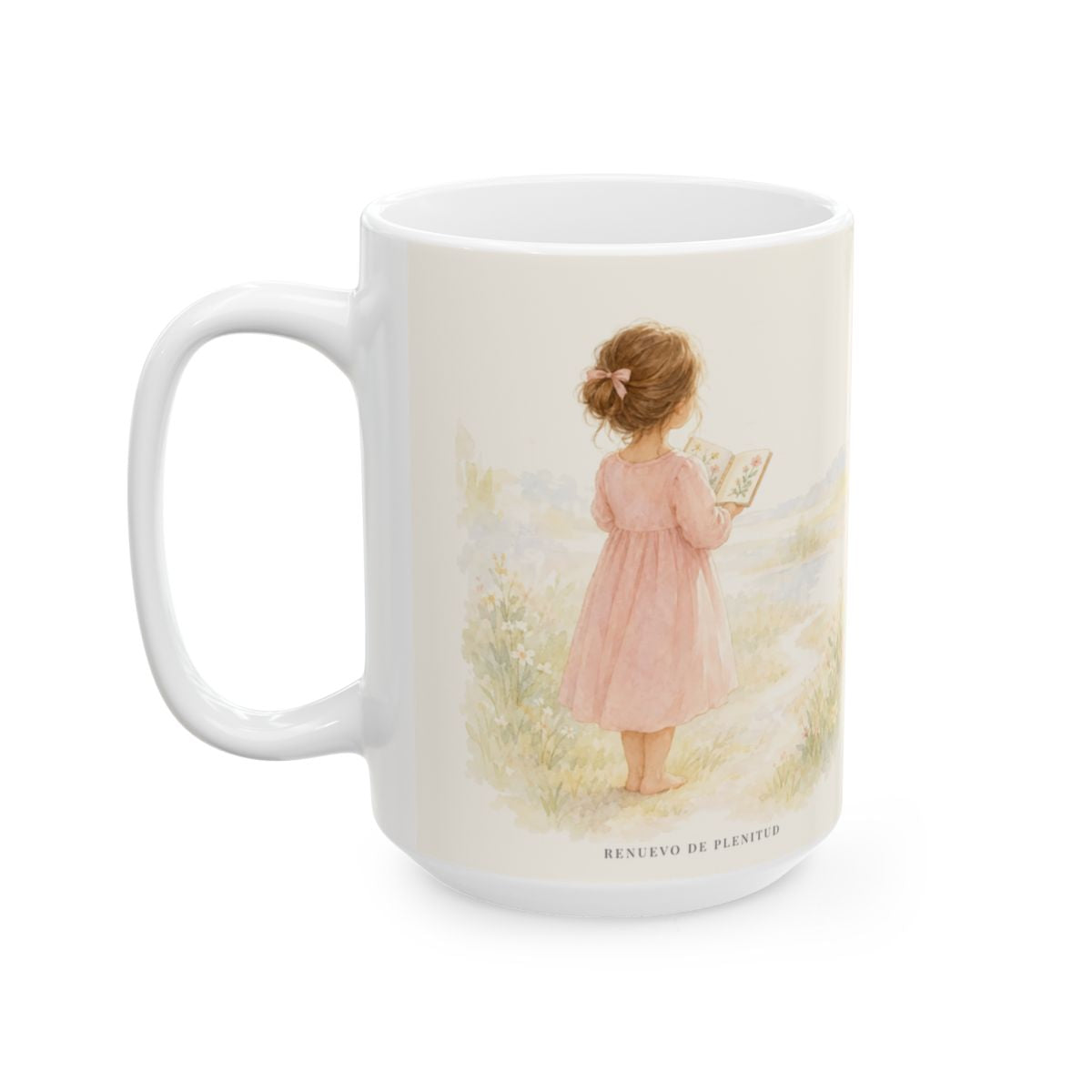 Su palabra no vuelve vacía | Taza devocional ilustrada | 2 Timoteo 2:13 — 15 oz · Cara ilustrada