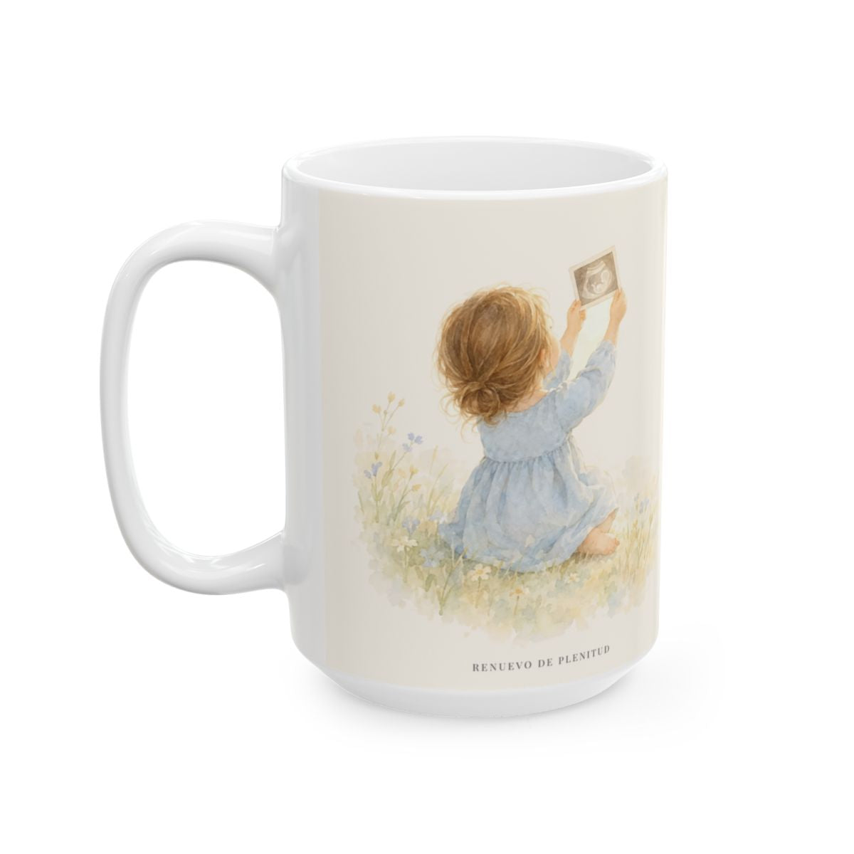 Tú me conoces, oh Dios, y me diste forma | Taza cristiana en dos tamaños | Salmo 139:14 — 15 oz · Cara ilustrada