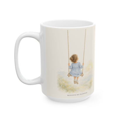 Dios es quien levanta mi cabeza | Taza cristiana con frase devocional | Salmo 3:3 — 15 oz · Cara ilustrada