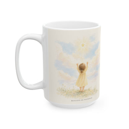Gloria a Dios en las alturas | Taza devocional ilustrada | Lucas 2:13-14