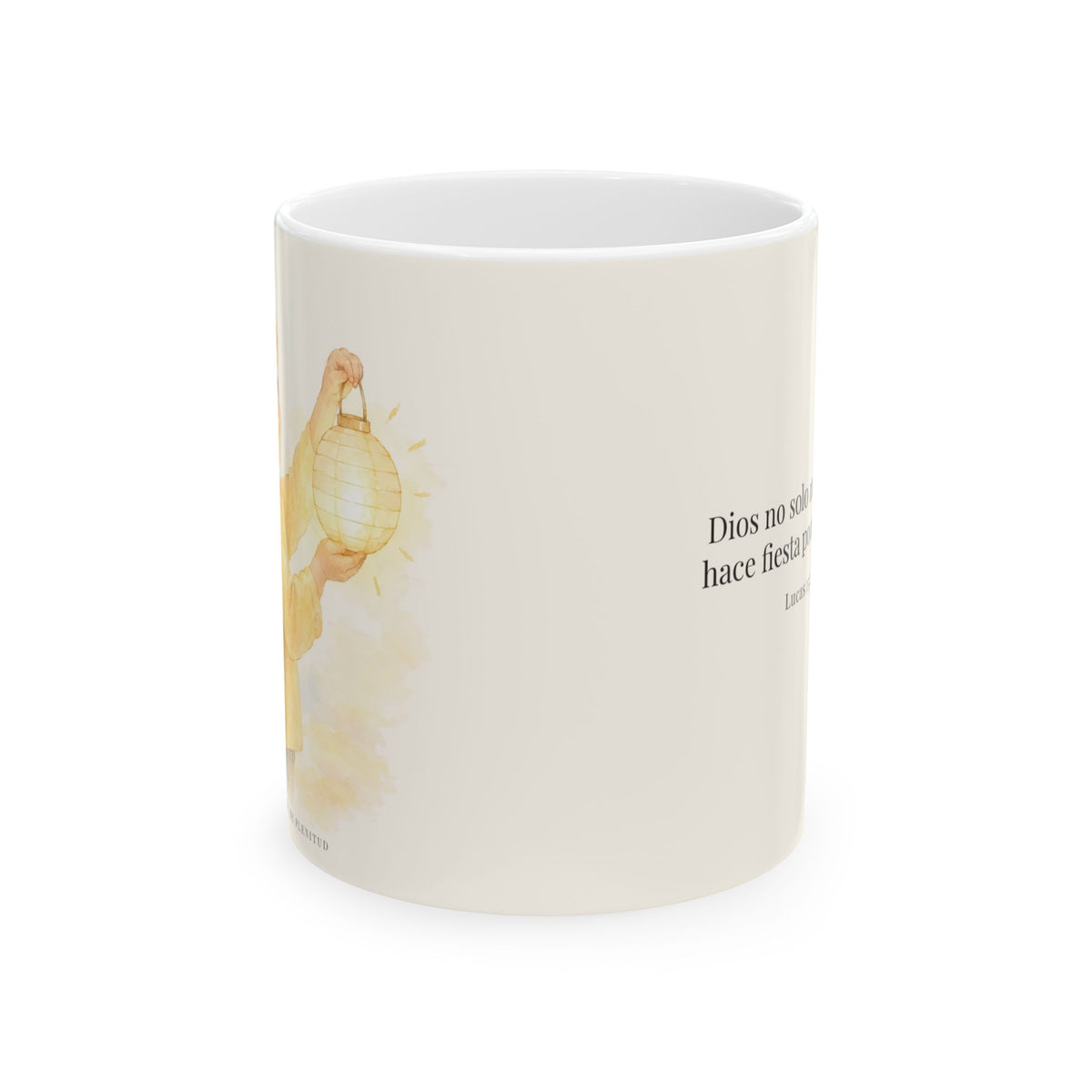 Era tiempo de hacer fiesta y regocijarnos | Taza de inspiración bíblica | Lucas 15:24