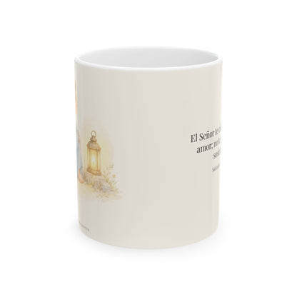 El Señor acalla tus temores con su amor | Taza devocional de fe | Sofonías 3:17
