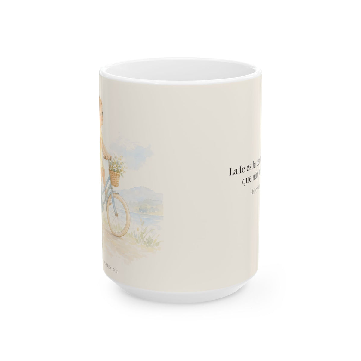 La fe es la certeza de lo que no vemos | Taza cristiana para regalar | Hebreos 11:1