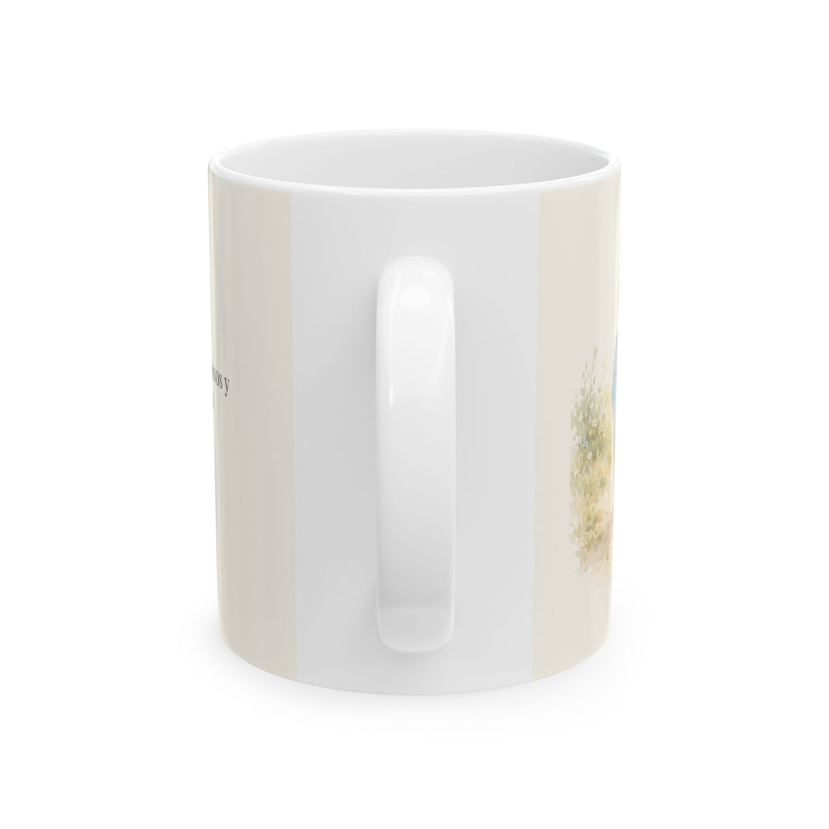 Dios camina a mi lado | Taza con arte cristiano | Salmo 37:23