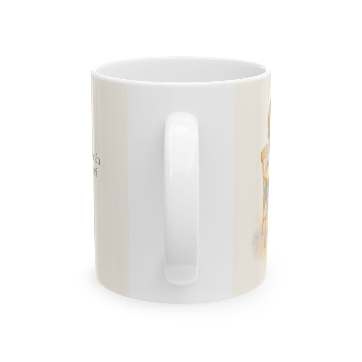 El Dios de toda consolación se sienta conmigo | Taza con arte cristiano | 2 Corintios 1:3-4