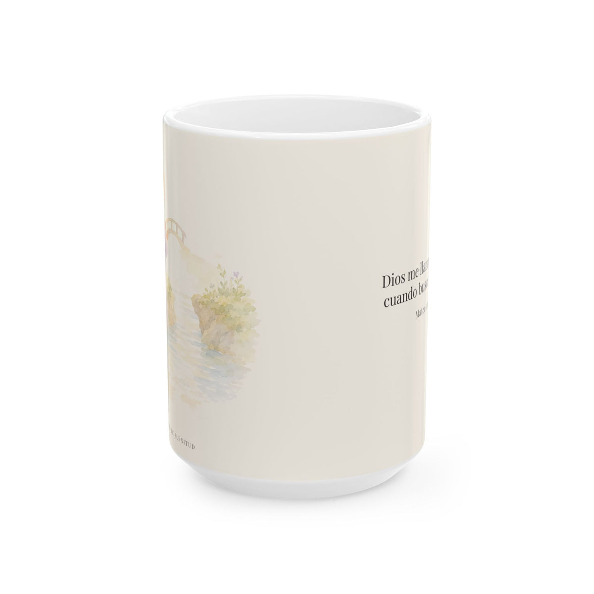 Dios me llama su hijo cuando busco la paz | Taza cristiana en dos tamaños | Mateo 5:9