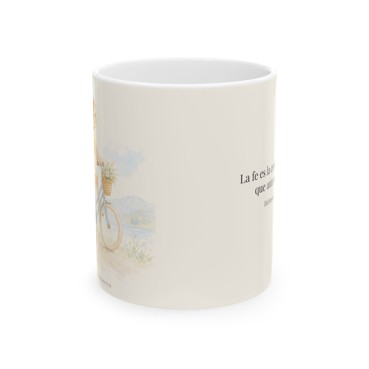 La fe es la certeza de lo que no vemos | Taza cristiana para regalar | Hebreos 11:1