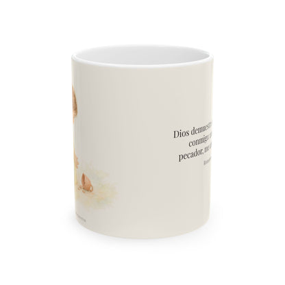 Dios muestra su amor para conmigo | Taza devocional ilustrada | Romanos 5:8