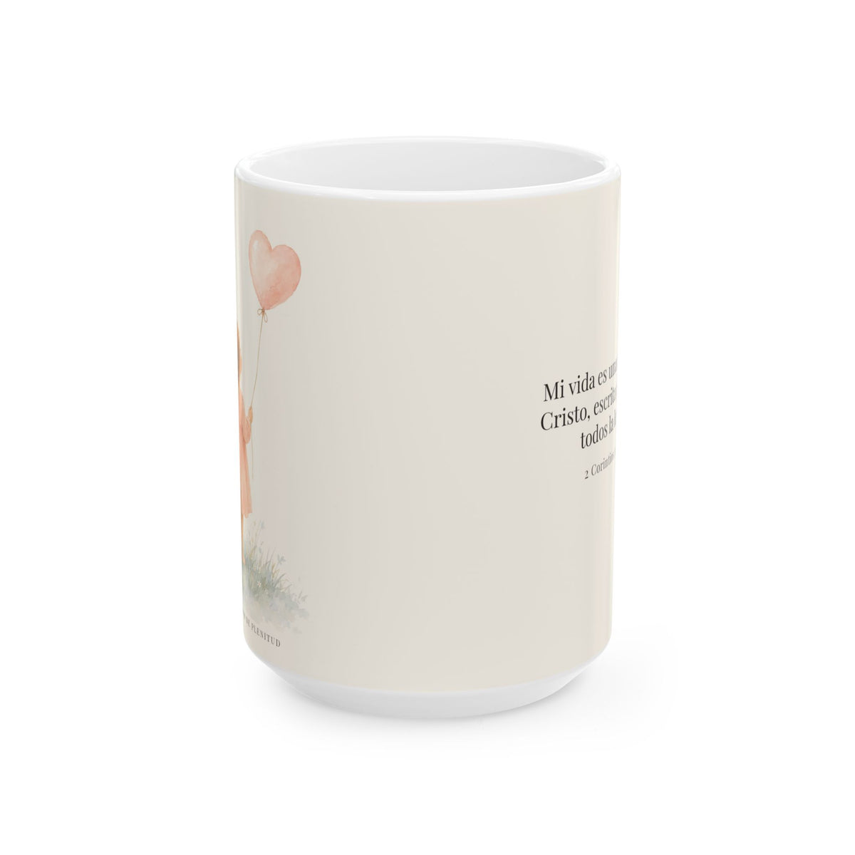Mi vida es una carta de Cristo | Taza devocional ilustrada | 2 Corintios 3:2-3