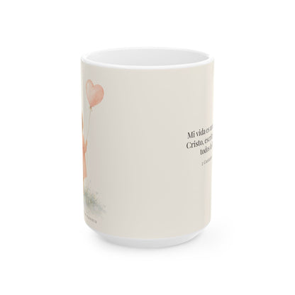 Mi vida es una carta de Cristo | Taza devocional ilustrada | 2 Corintios 3:2-3