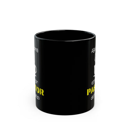 Taza de Café "El Mejor Pastor del Mundo" - Edición Negra (11oz) Mug Printify 