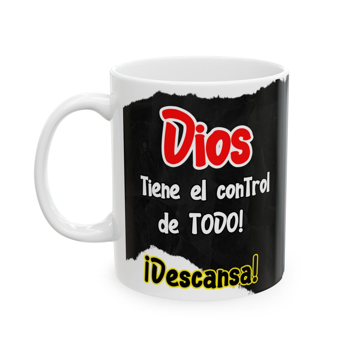 Taza de Paz: Control Divino (11oz, 15oz) Mug Printify 11oz 