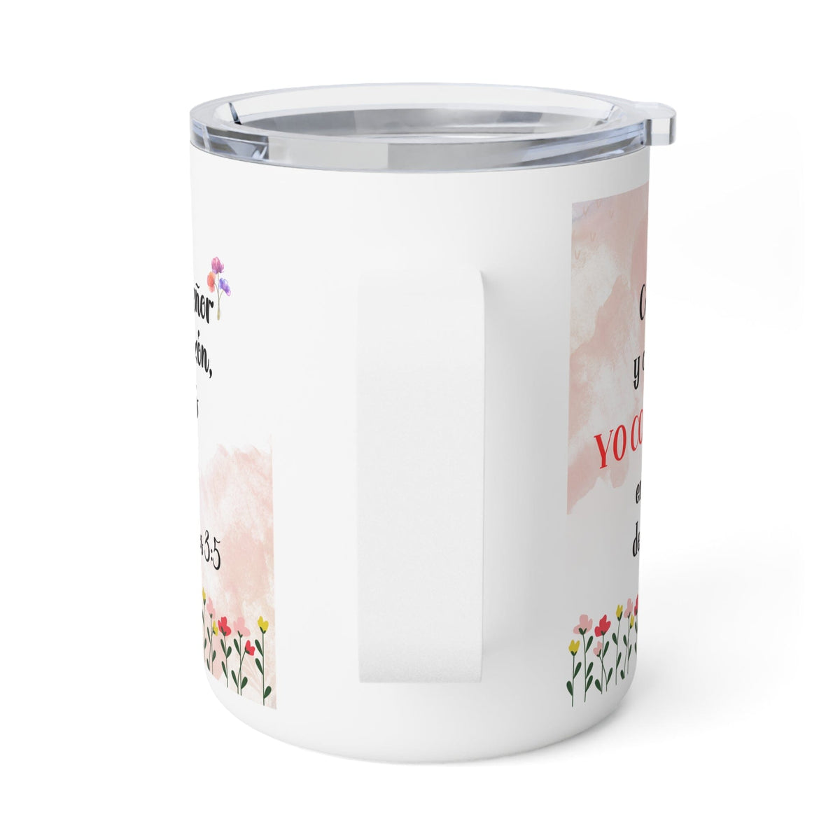 Taza de Viaje Inspiracional "Confianza en Dios, 10oz Mug Printify 