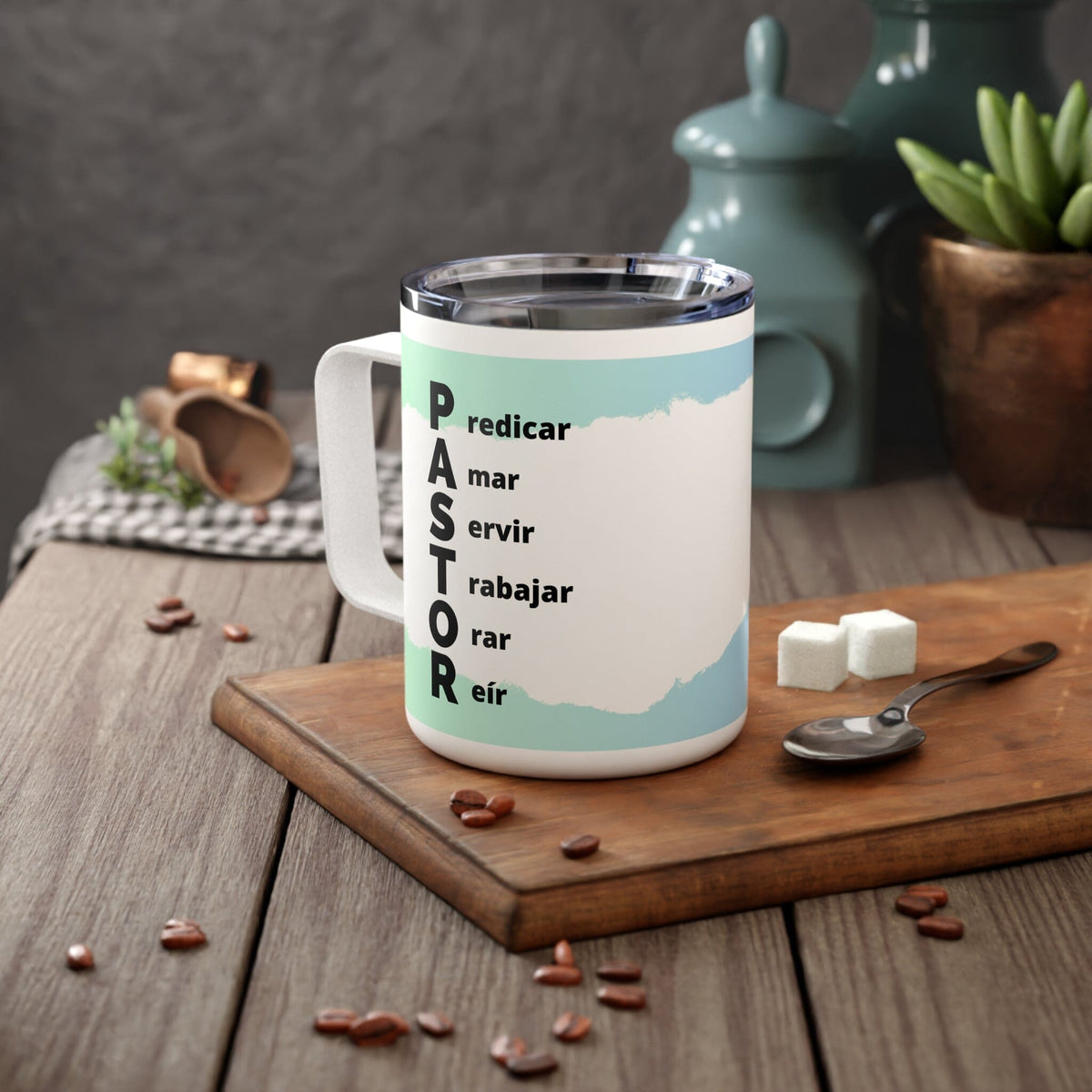 Taza Inspiracional para Pastores "Servicio de Corazón" - 10oz Mug Printify 